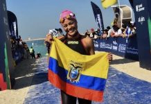 Deportista ambateña es bicampeona en el mundial de Aguas en Dubái