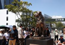 Max, el Poliperro, ya tiene una estatua en Quito